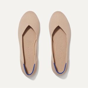 Rothy’s The Flat Round Toe Ecru Cream Ballet Flats Shoes